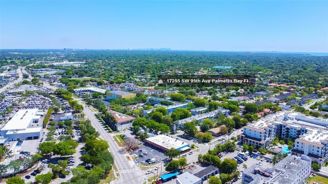 an aerial view of multiple house