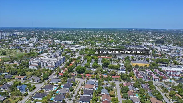 an aerial view of a city with lots of residential buildings