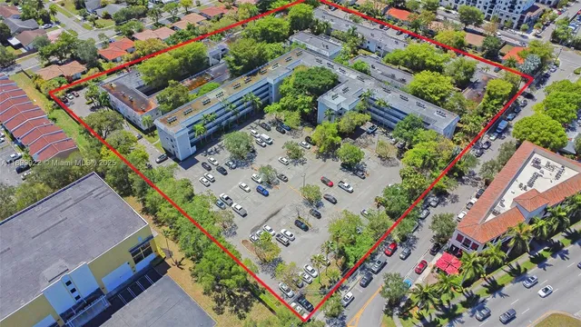 an aerial view of residential house with outdoor space