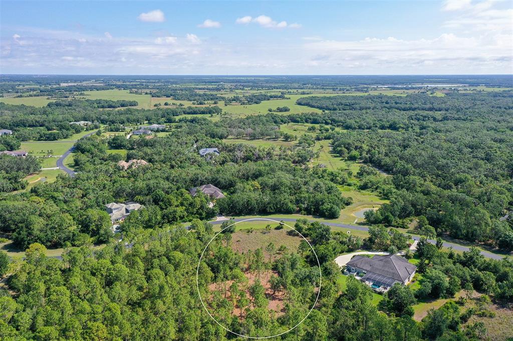 10709 Leafwing Drive Sarasota, FL 34241 - Photo 11 of 27 an aerial view of green landscape with trees houses and mountain view