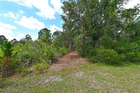 a view of backyard with green space