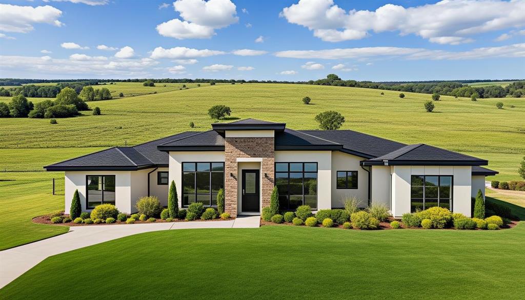 a view of a house with a yard and swimming pool