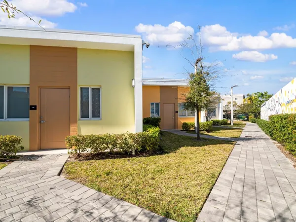 a front view of a house