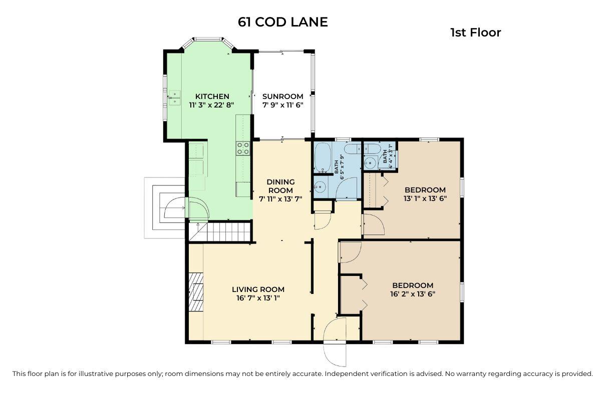 61 Cod Lane Chatham, MA 02633 - Photo 50 of 51 61 Cod Lane Floorplan