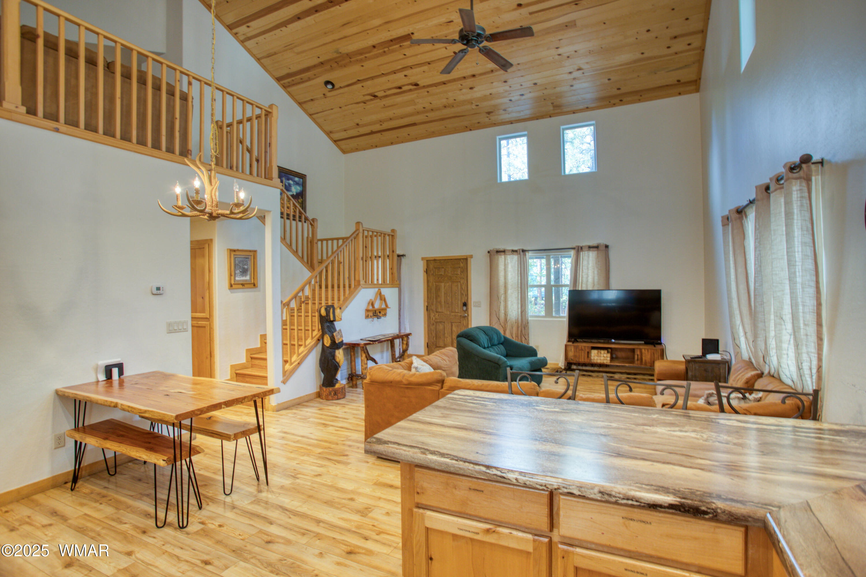 3455 Turkey Track Road Pinetop, AZ 85935 - Photo 7 of 28 Living Room View From Kitchen