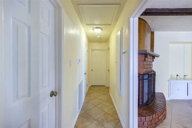 a view of a hallway with a elevator