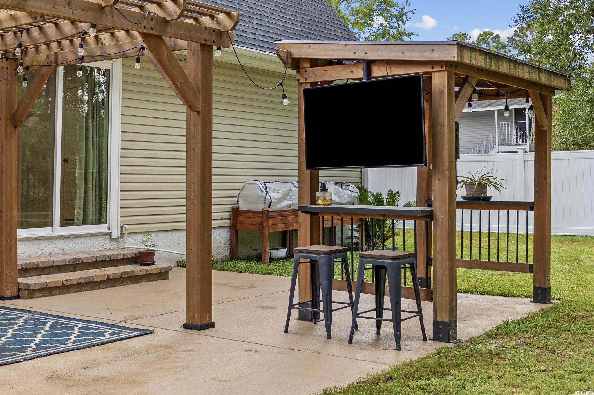 118 Sly Fox Trail Myrtle Beach, SC 29588 - Photo 33 of 40 View of patio / terrace featuring a gazebo