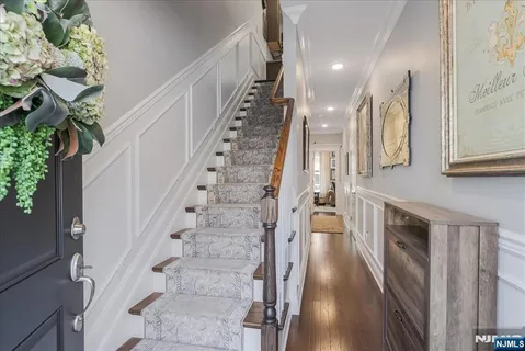 a view of an entryway with staircase