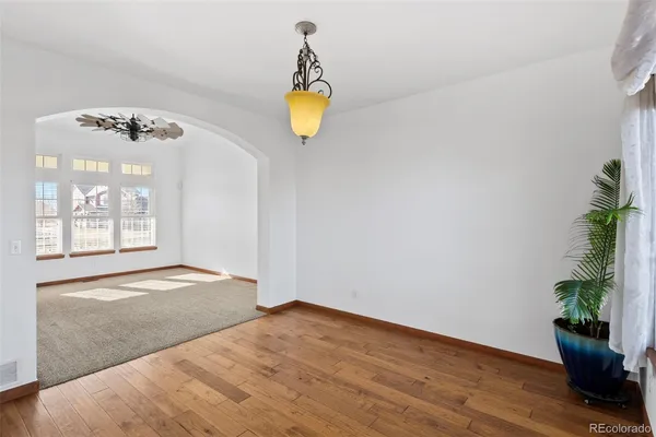 a view of a entryway with a flower pot