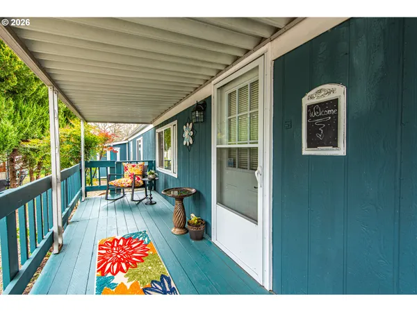 a outdoor space with furniture