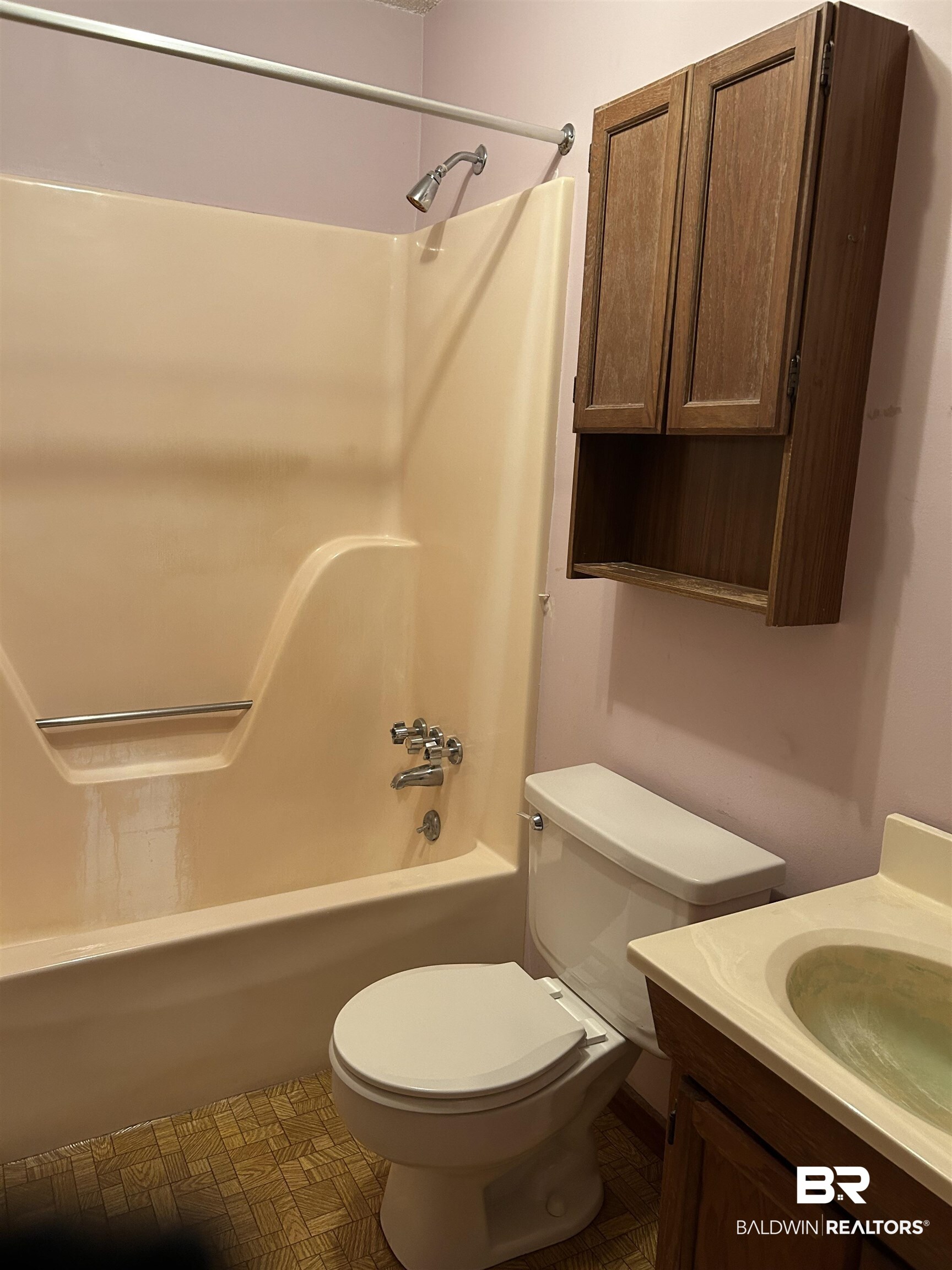 1350 A Schillinger Road South Mobile, AL 36695 - Photo 10 of 18 Full bathroom featuring bathing tub / shower combination and vanity
