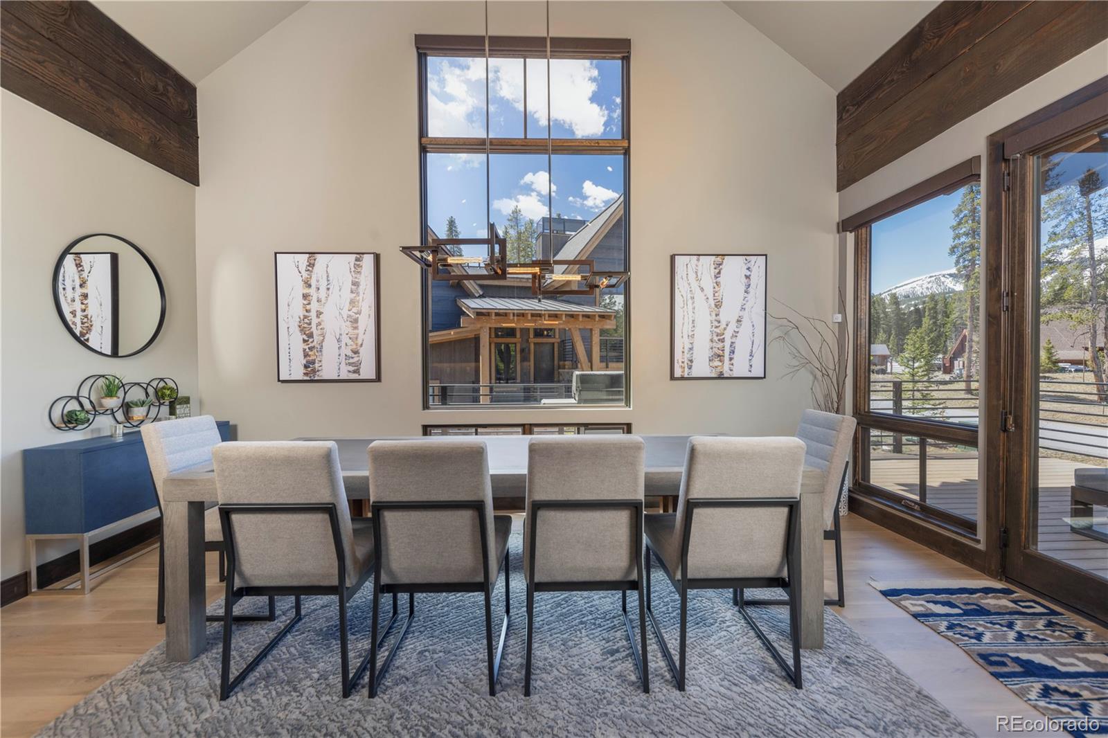 92 Cucumber Creek Road Breckenridge, CO 80424 - Photo 13 of 37 a dining room with furniture and window