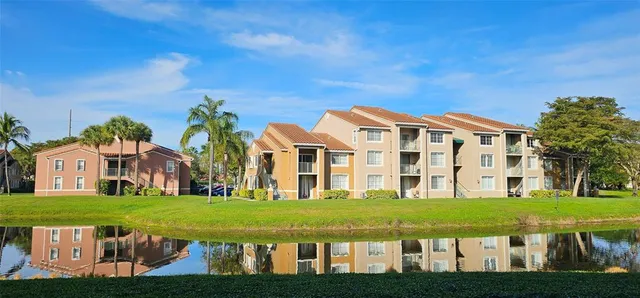 a view of building with outdoor space