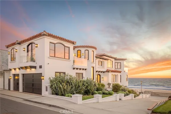 a front view of a multi story building