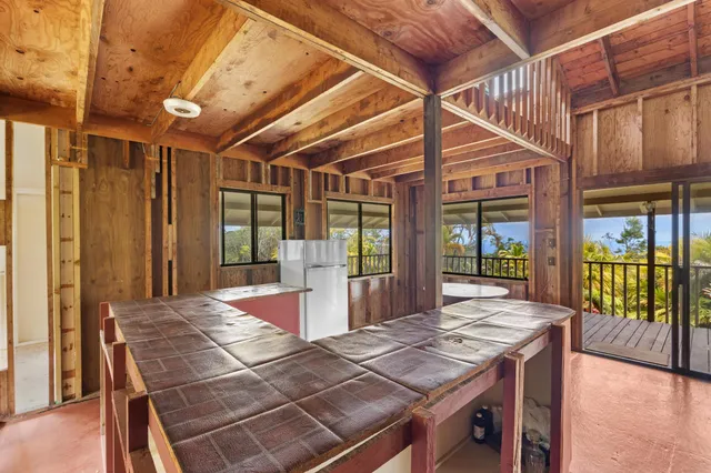 a outdoor space with seating space