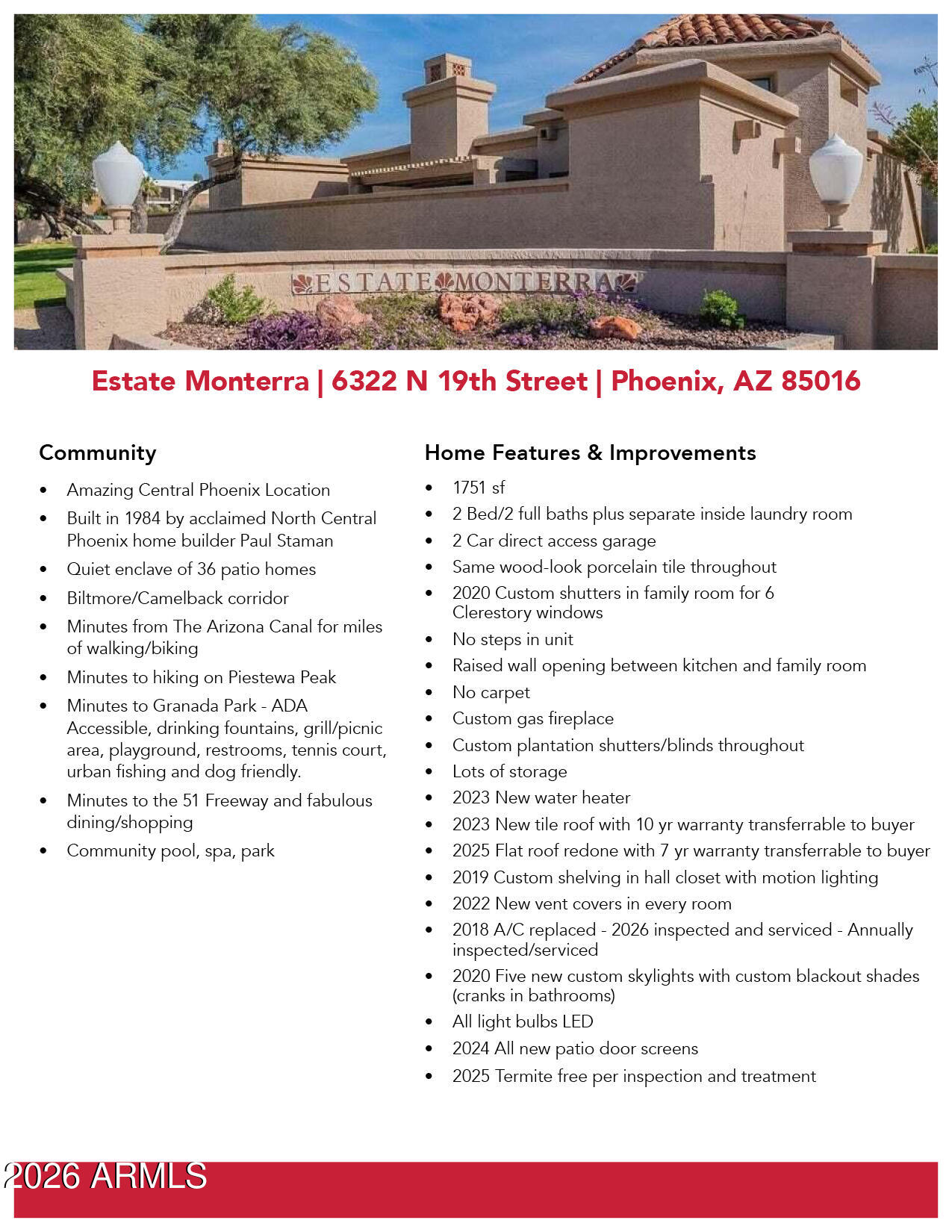 6322 North 19th Street Phoenix, AZ 85016 - Photo 45 of 47 Features/improvements