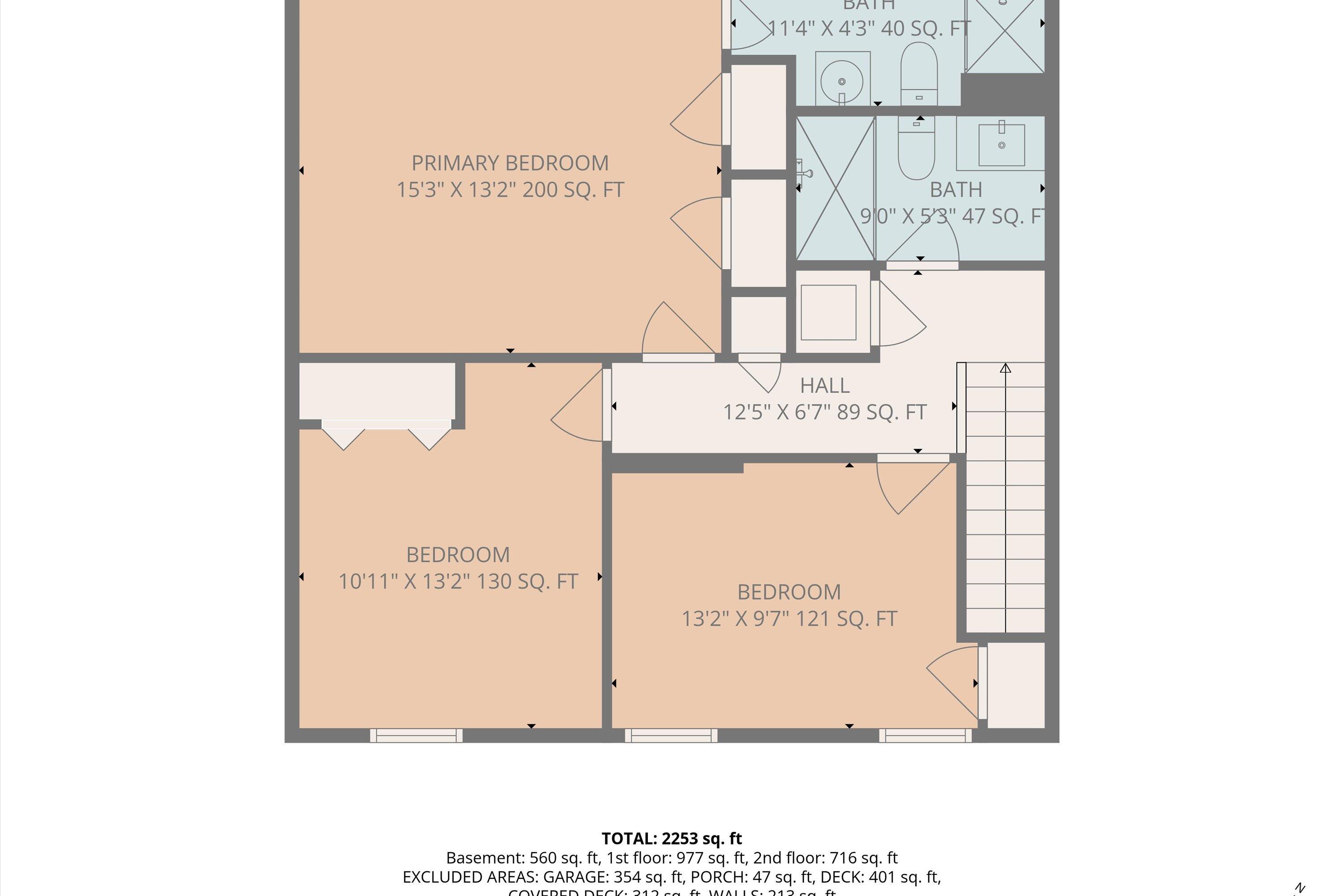 281 Cherokee Hills Road Bassett, VA 24055 - Photo 52 of 54 Floor Plan - Upper Level