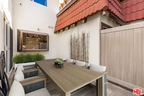 a outdoor space with furniture