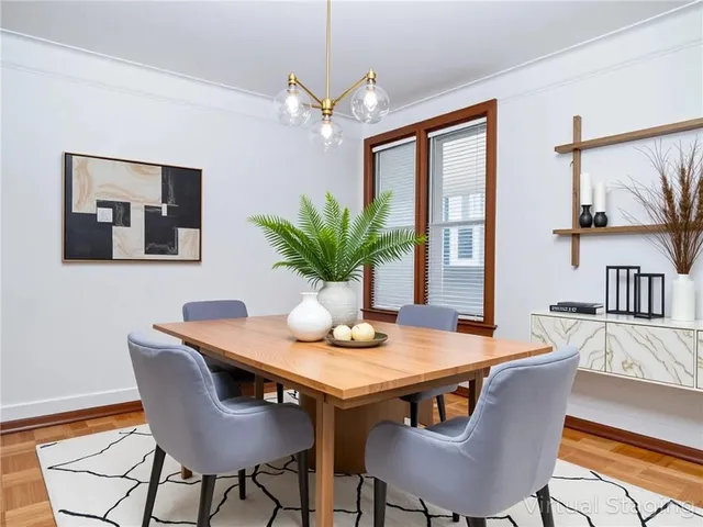 a living room with furniture and window