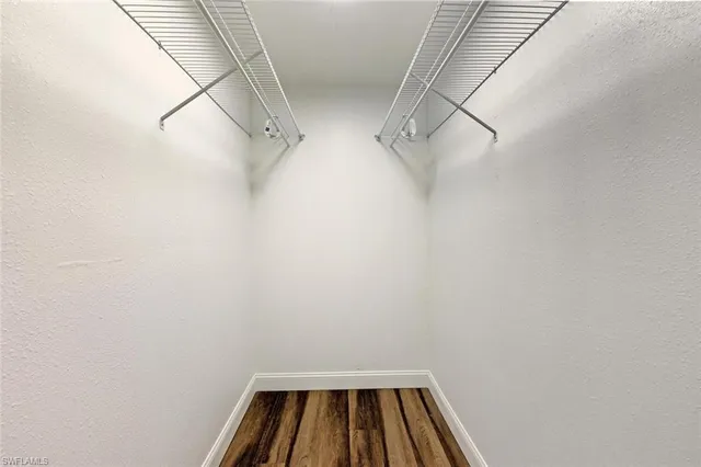a view of a walk in closet