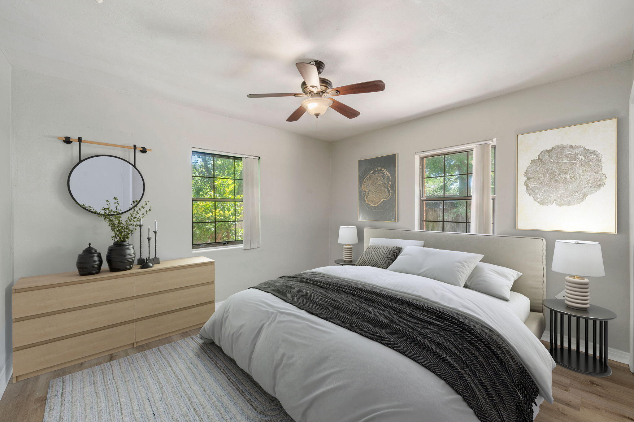 101 Seminole Trail Crestview, FL 32536 - Photo 15 of 30 a bedroom with a bed mirror and window