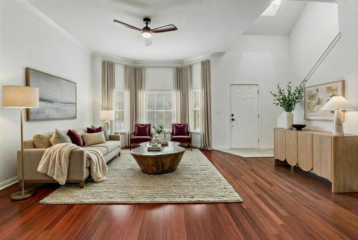 5515 Davis Lane, Unit 52 Austin, TX 78749 - Photo 9 of 30 a living room with furniture and a potted plant