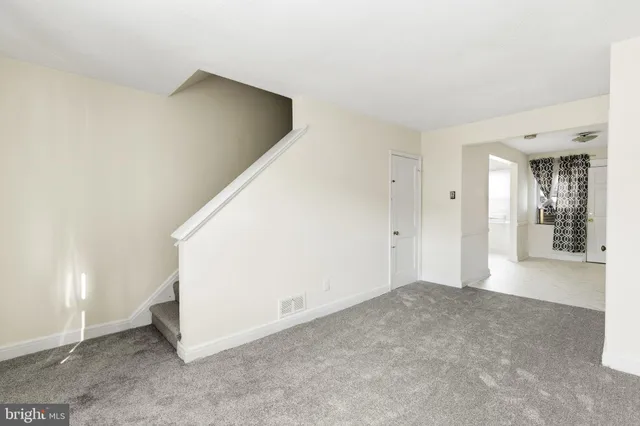 a view of an empty room