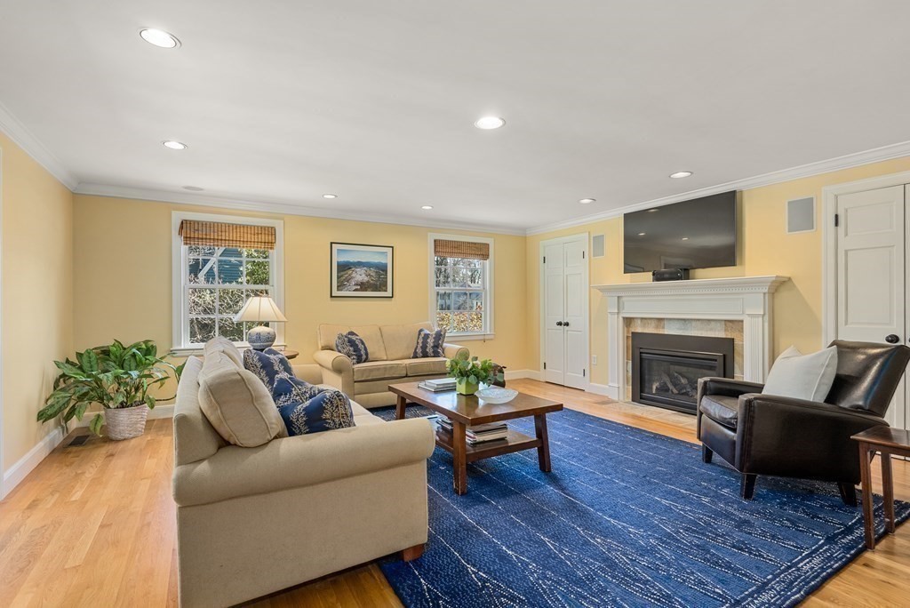 10 Meadowbrook Road Wellesley, MA 02481 - Photo 5 of 40 a living room with furniture fireplace and potted plant