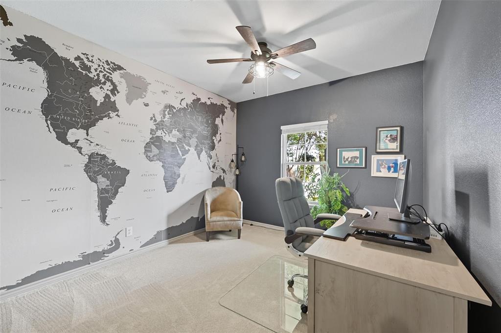 308 Sheridan Road Oak Point, TX 75068 - Photo 19 of 32 Decorative mapped textured wall