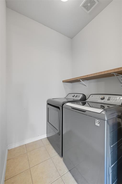 308 Sheridan Road Oak Point, TX 75068 - Photo 22 of 32 Laundry room featuring light tile patterned floors, washer and dryer not included