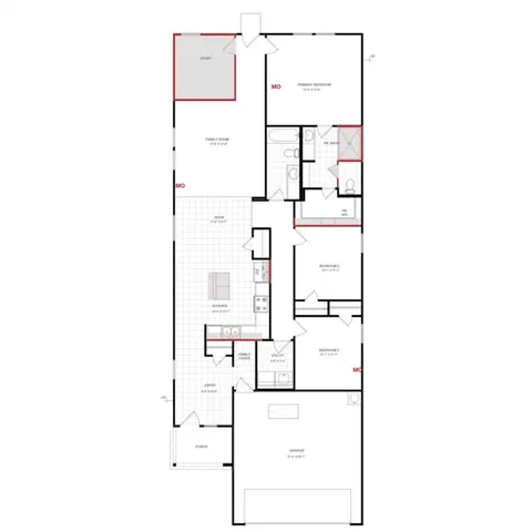 a kitchen that has a lot of cabinets a sink and appliances