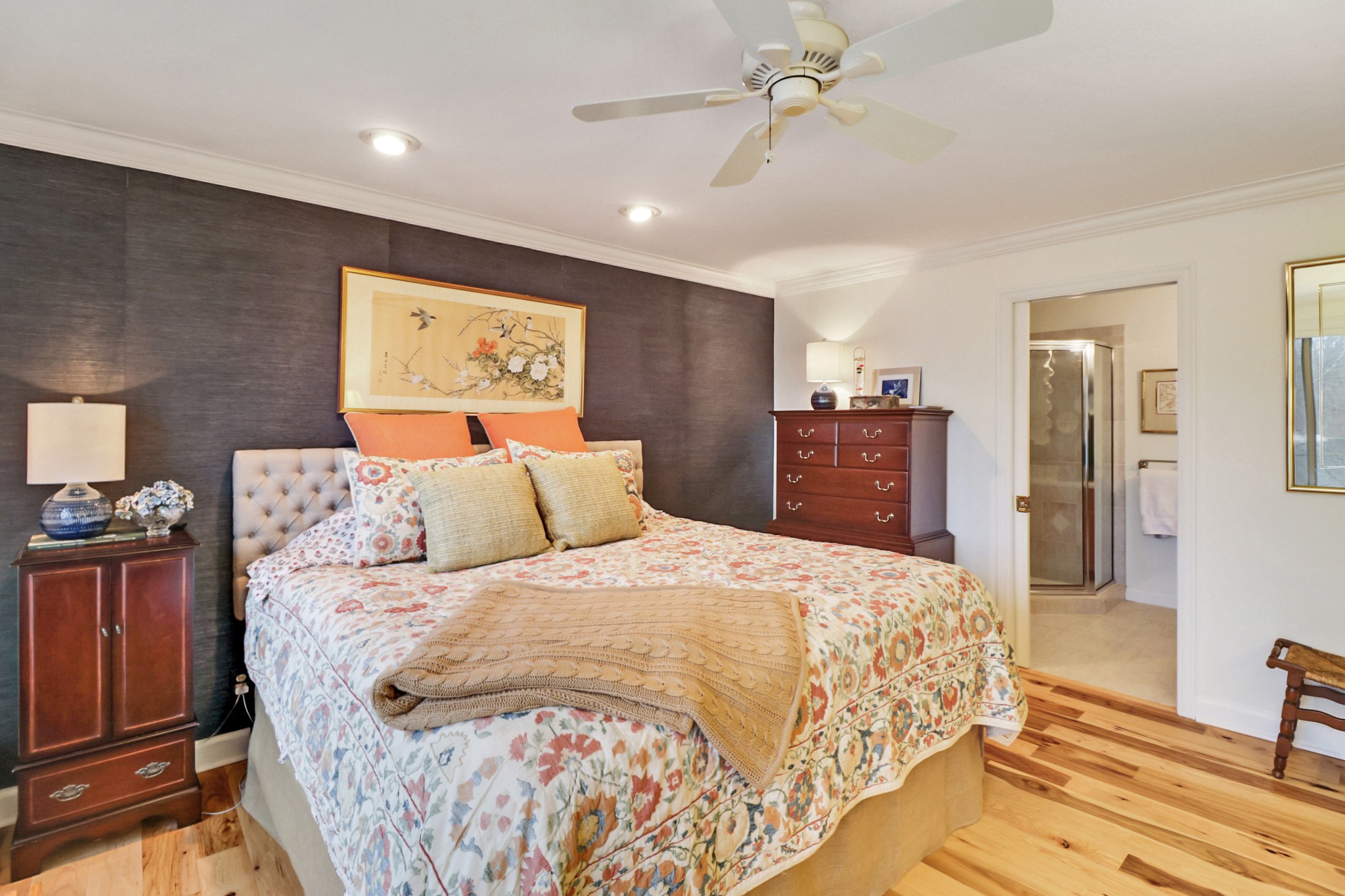 138 Rutgers Circle Crossville, TN 38558 - Photo 16 of 45 a large bedroom with a bed and wooden floor