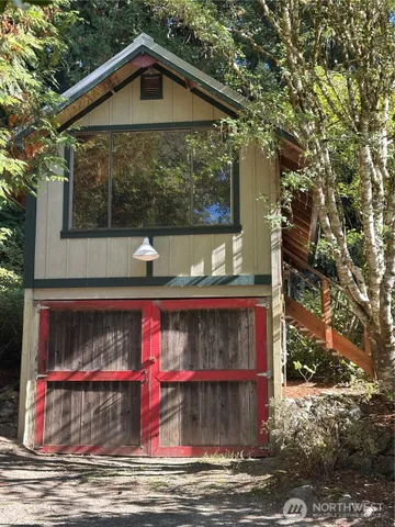 a front view of a house with balcony
