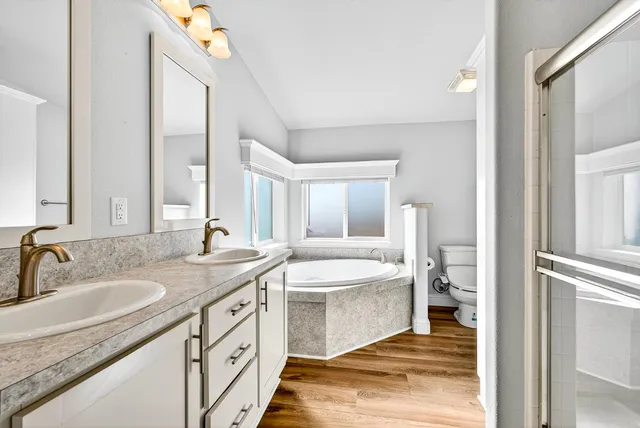 a view of a walk in closet