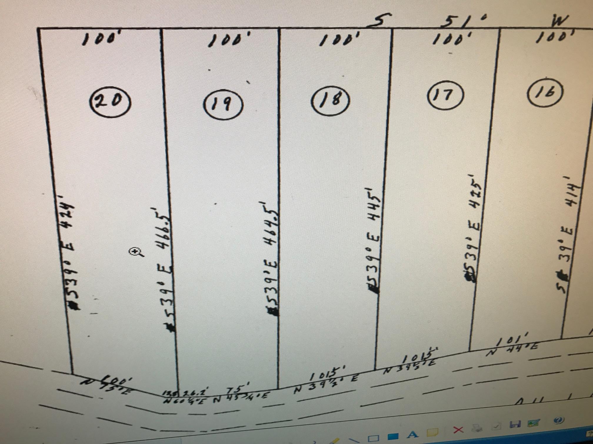 Plat- Lot 18 & 19 are for sale