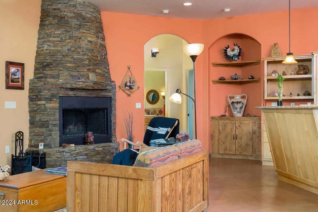 1765 Polonia Court Rio Rico, AZ 85648 - Photo 9 of 26 Living Area with Fireplace