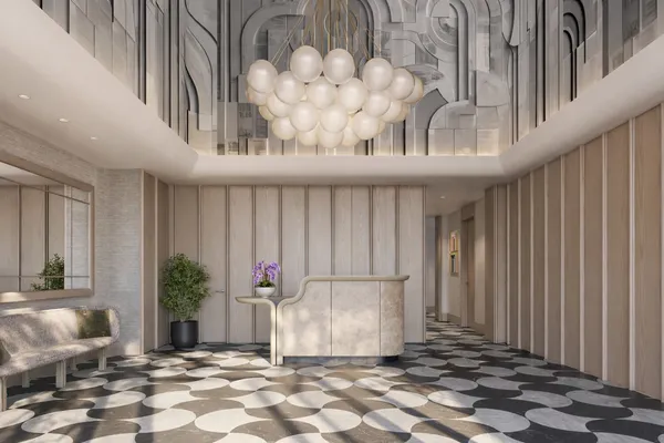 a view of a building with a entrance