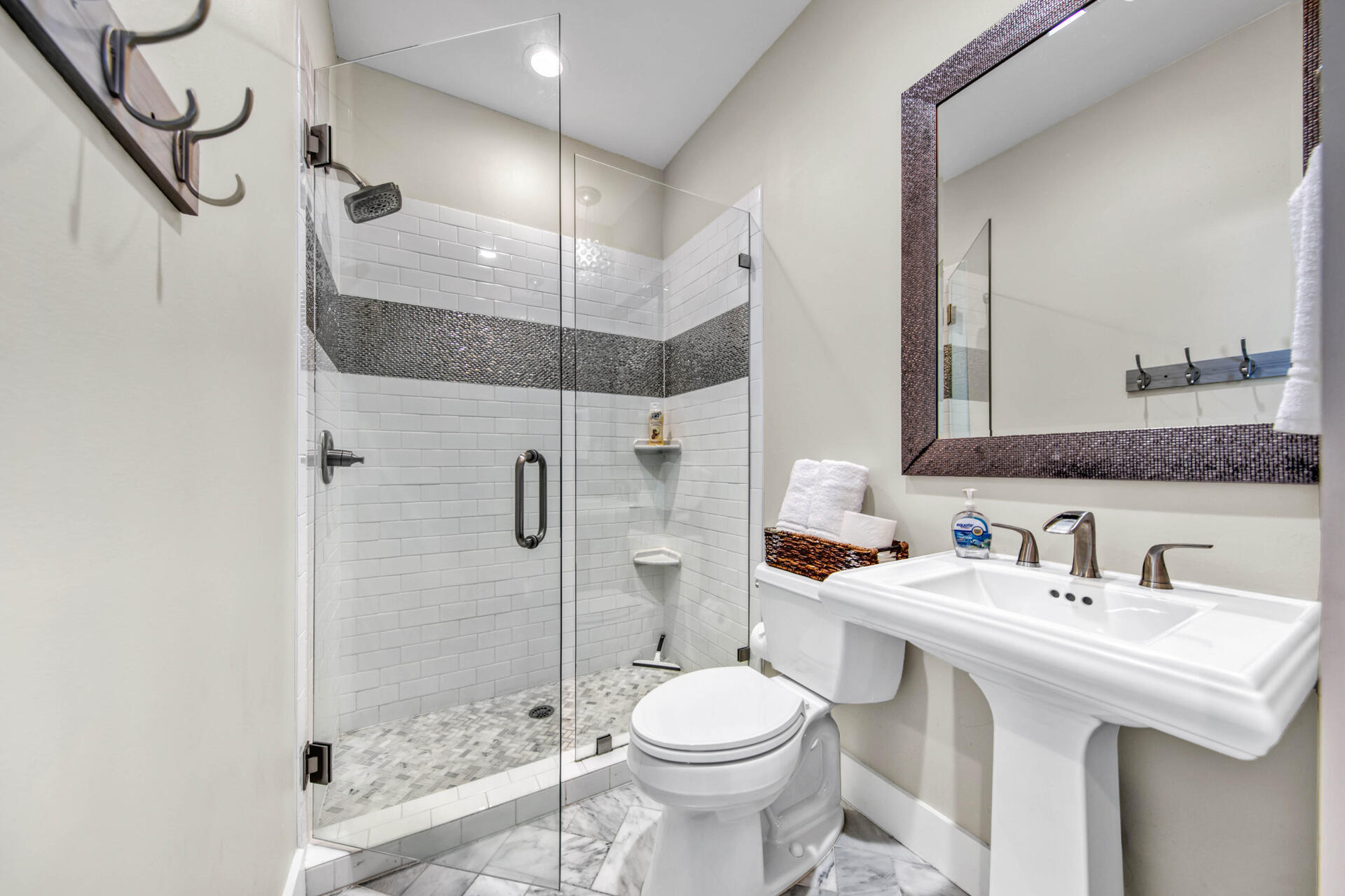 56 Abbey Road Santa Rosa Beach, FL 32459 - Photo 19 of 40 a bathroom with a sink toilet and shower