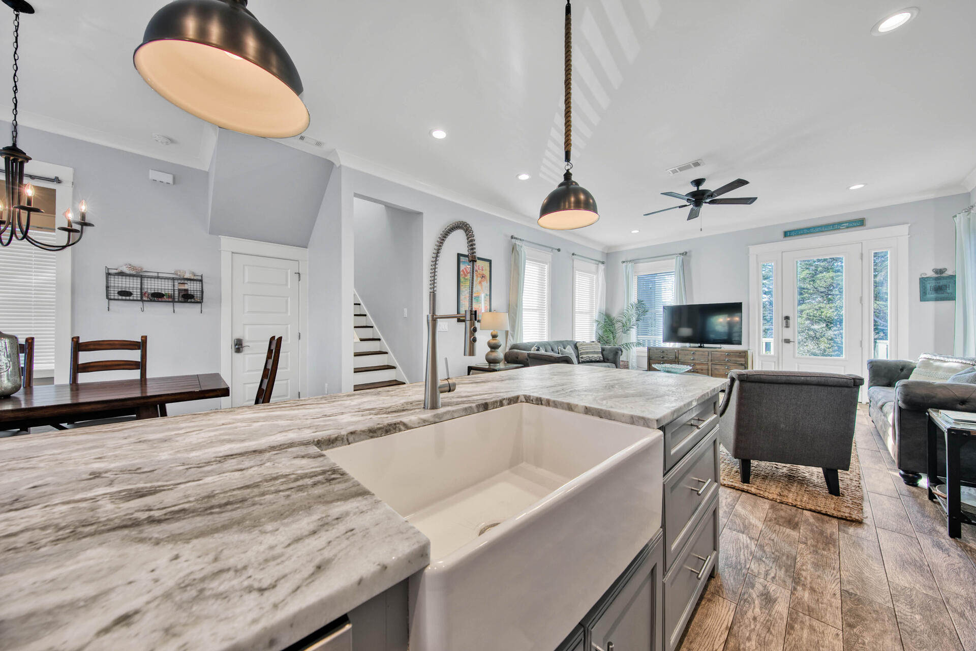 56 Abbey Road Santa Rosa Beach, FL 32459 - Photo 6 of 40 a large white kitchen with a large window