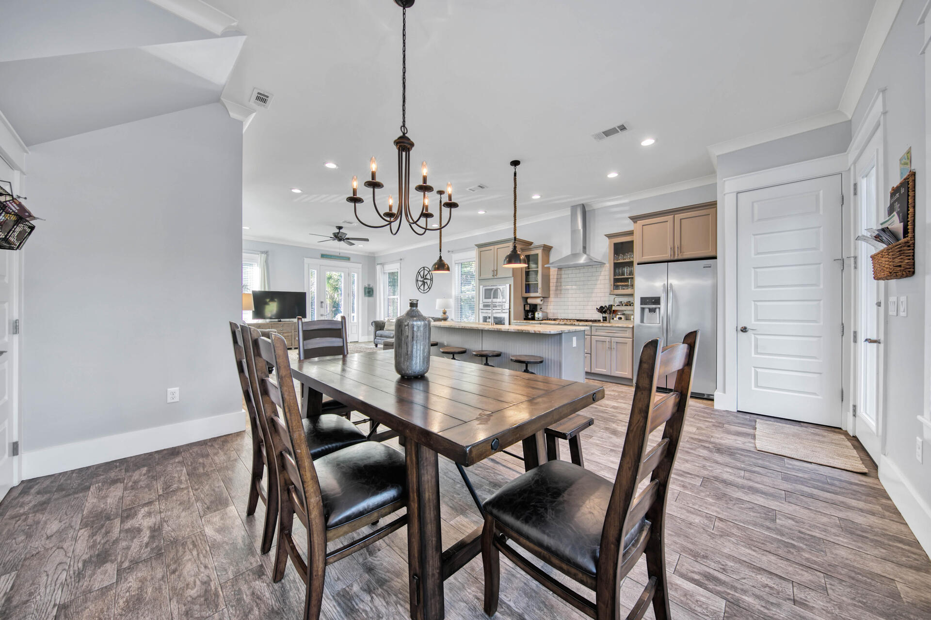 56 Abbey Road Santa Rosa Beach, FL 32459 - Photo 8 of 40 a view of a dining room and livingroom with furniture