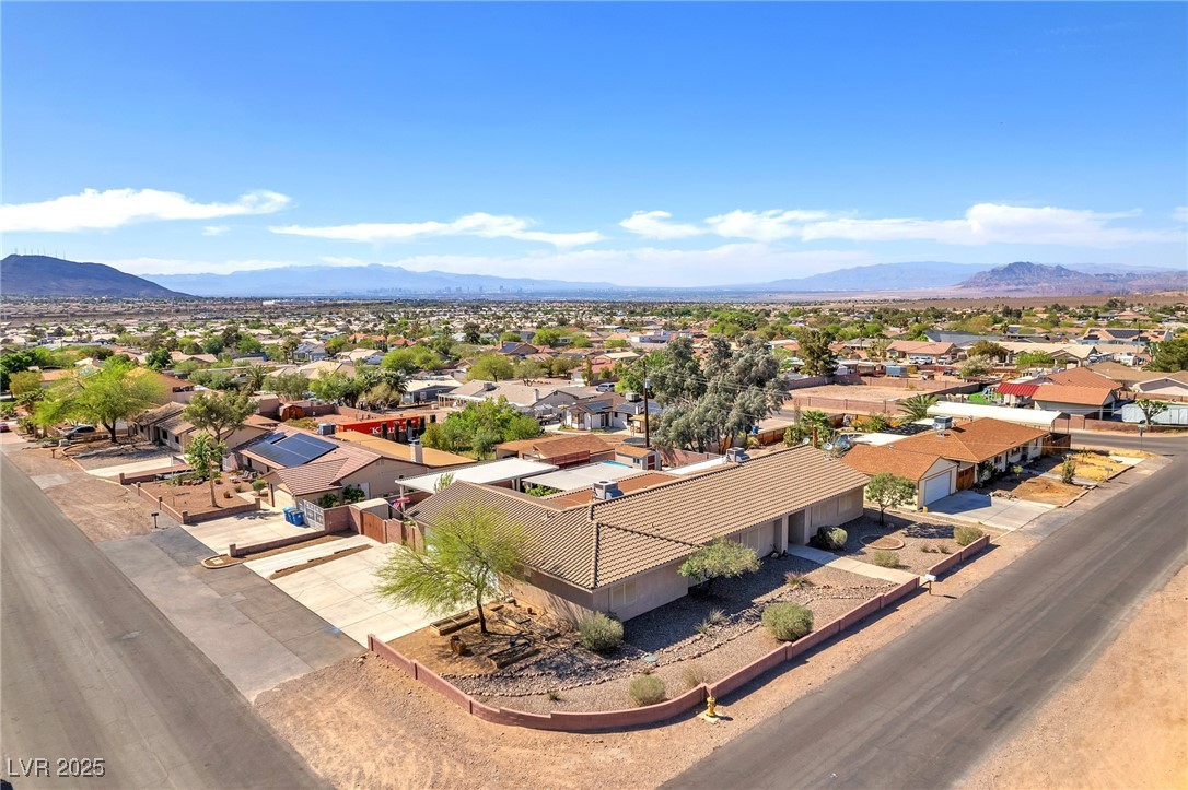 2251 Thoroughbred Road Henderson, NV 89002 - Photo 57 of 60 Aerial view featuring a residential view and a mountain view