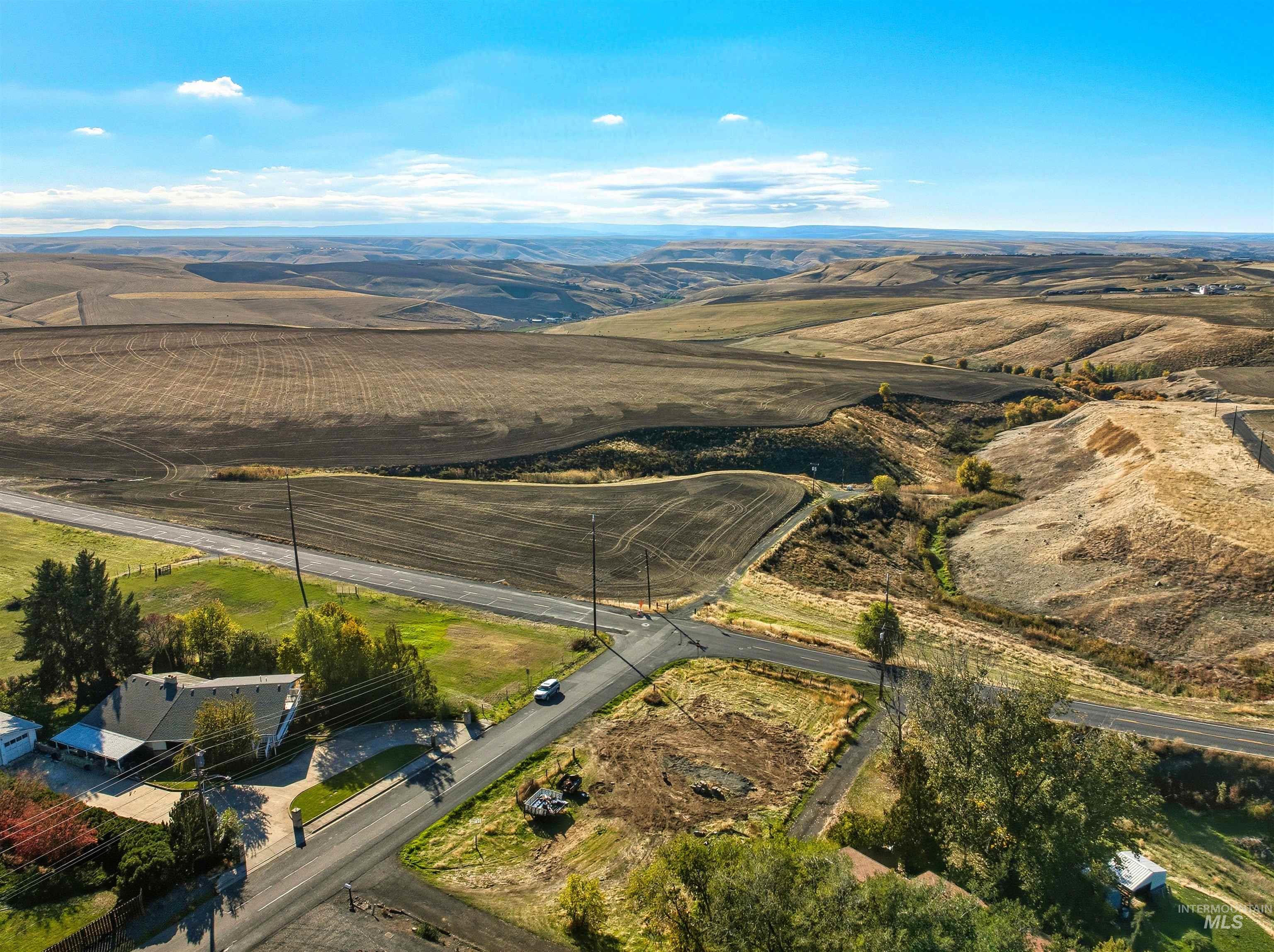1003 Ripon Avenue Lewiston, ID 83501 - Photo 6 of 11 Aerial view of property and surrounding area featuring rural landscape and a mountainous background