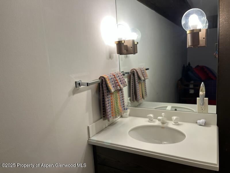 162 Bennett Bench Road Aspen, CO 81612 - Photo 29 of 46 a bathroom with a sink and a mirror