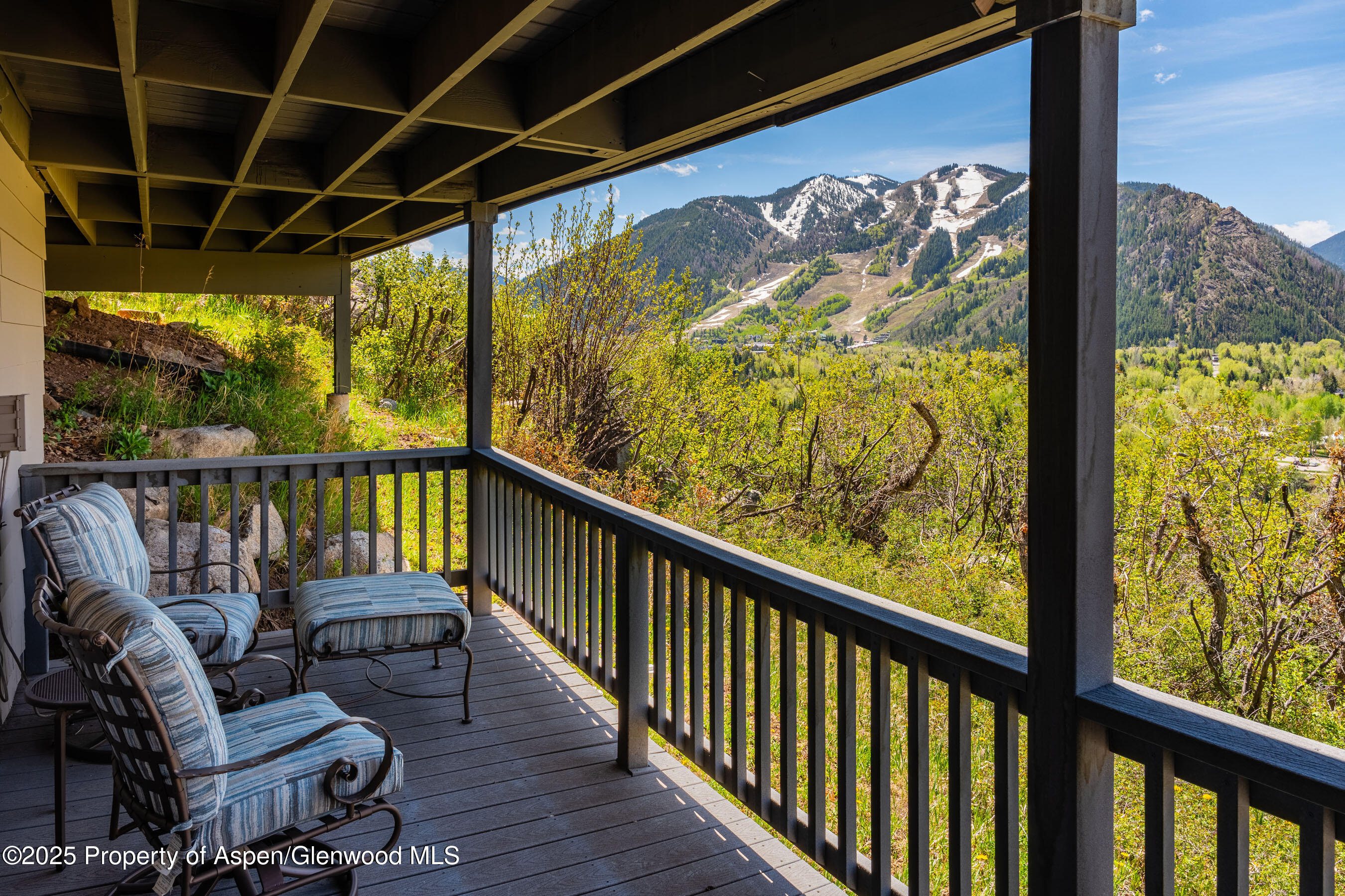 162 Bennett Bench Road Aspen, CO 81612 - Photo 34 of 46 a view of a balcony with furniture
