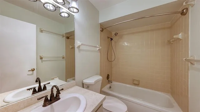 a view of a yard with plants and a large tree