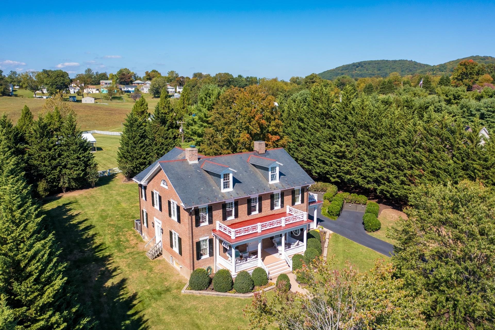 1739 Barterbrook Road Staunton, VA 24401 - Photo 4 of 74 an aerial view of residential houses with outdoor space and trees
