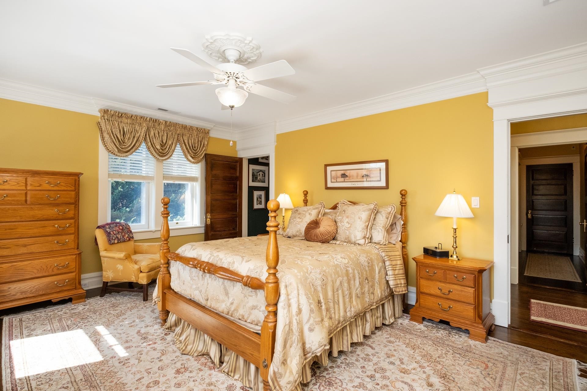 1739 Barterbrook Road Staunton, VA 24401 - Photo 49 of 74 a bedroom with a bed and wooden floor