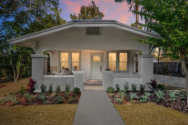 a front view of a house