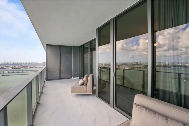 a view of a terrace with skyline