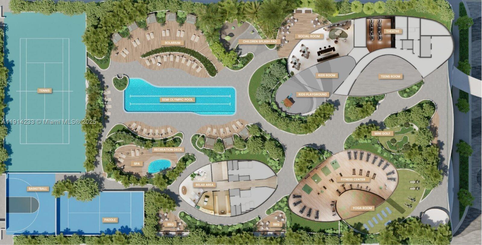 700 Northeast 24th Street, Unit 3905 Miami, FL 33137 - Photo 40 of 46 an aerial view of a swimming pool